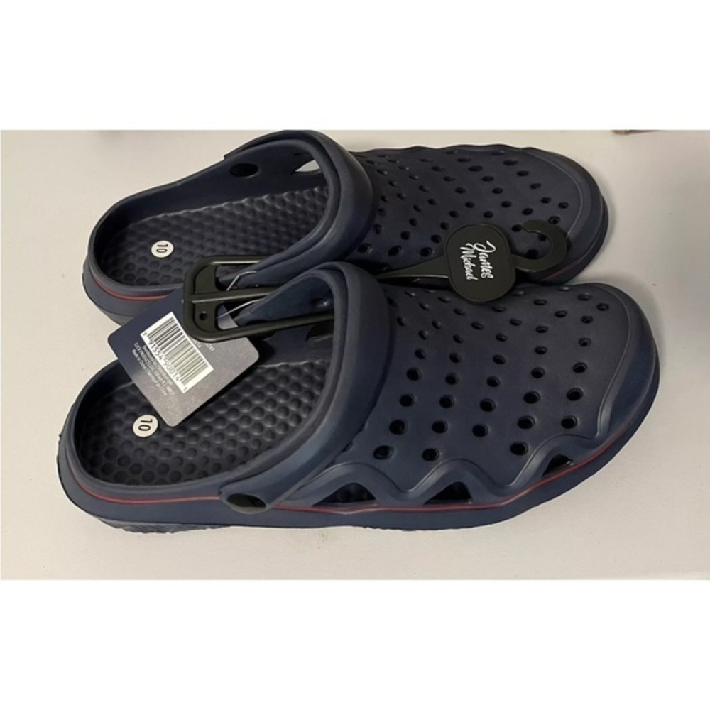 Navy Blue Slip-On Clogs